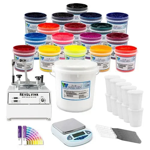 Wilflex Rio Mixing System Premium Ink Kit with RevolvInk Mixer