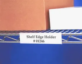 Wire Shelving Label Holder, 6″, Clear, WR1256, Price/pack