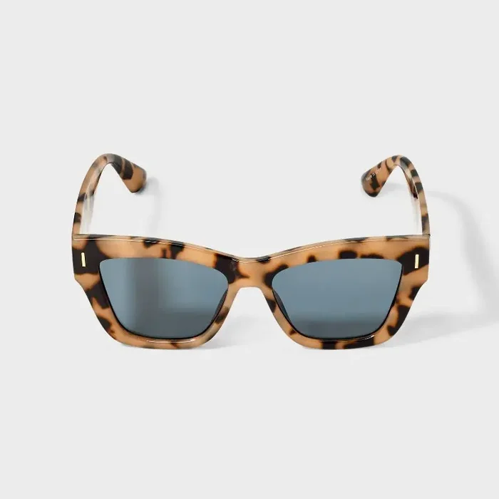 Women‘s Angular Cateye Sunglasses – A New Day™ Beige