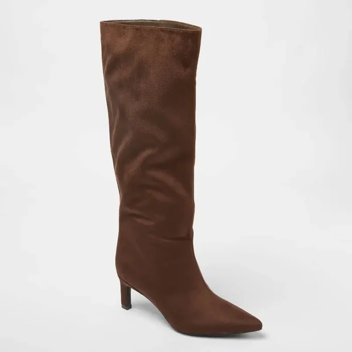 Women‘s Justice Boots with Memory Foam Insole – A New Day™ Brown 11