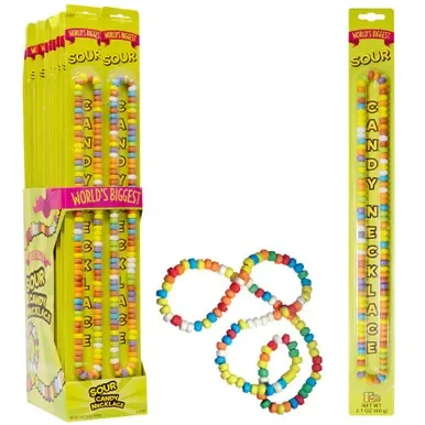 World’s Biggest Sour Candy Necklace (24 ct)