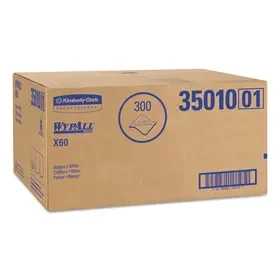 WypAll KCC35010 X60 Shower Towels, 22.5 x 39, White, 100/Box, 3 Boxes/Carton, Price/CT